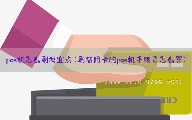 pos机怎么刷便宜点(刷信用卡的pos机手续费怎么算)